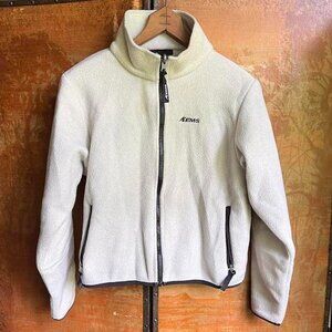 vintage EMS cropped fleece zip up